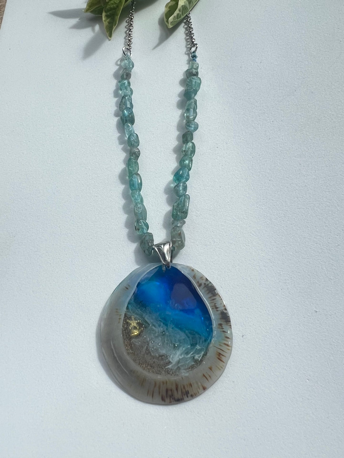 Unisex Beach Theme Resin Necklace